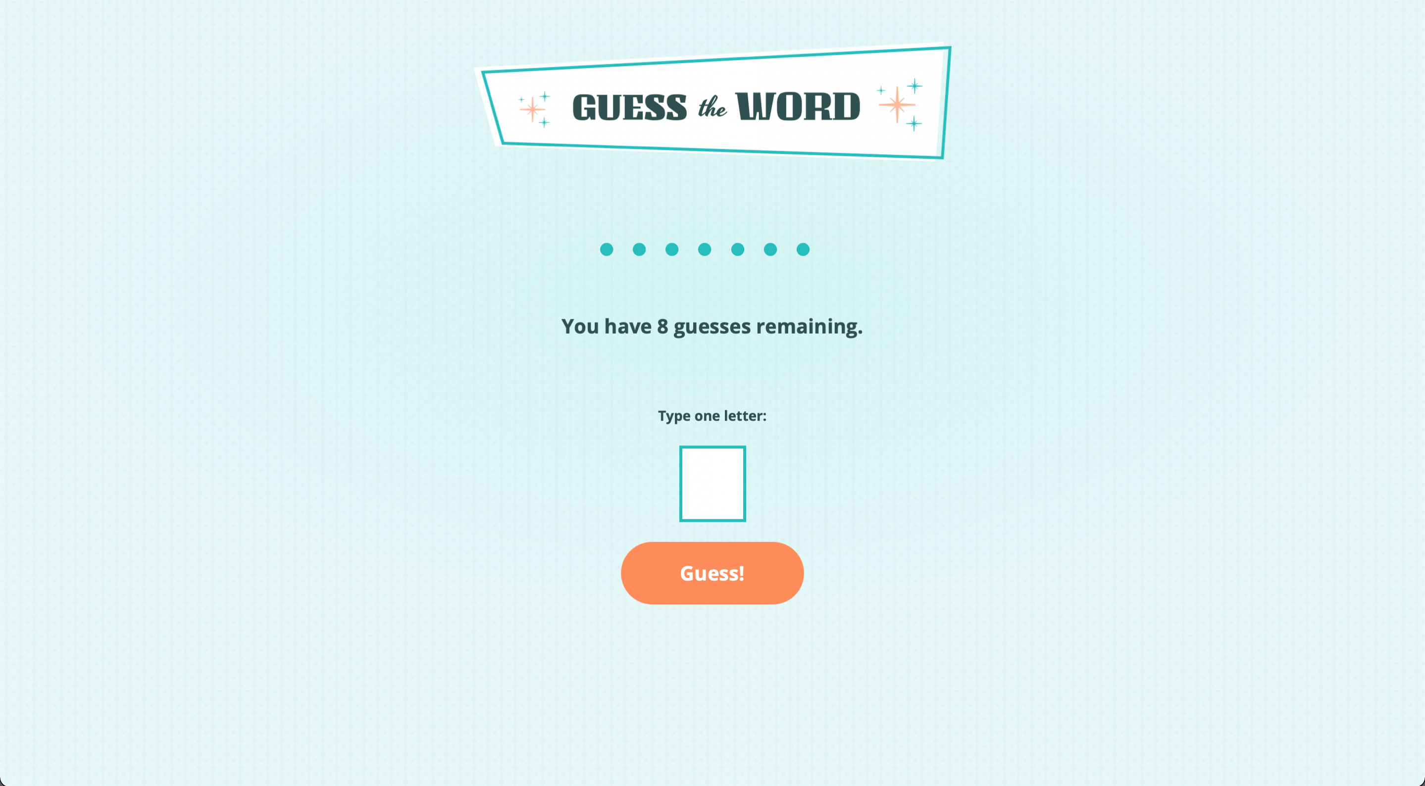 guess the word game screenshot