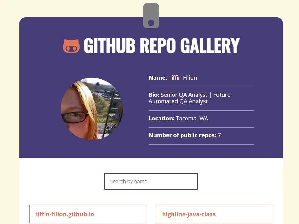 github repo gallery page screenshot